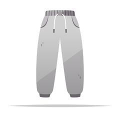 Cartoon sweatpants vector isolated illustration