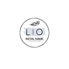 LO Hand drawn wedding monogram logo
