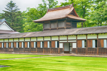 Takaoka, Japan 01 Aug, 2017- Zuiryuji Temple in Takaoka, Toyama, Japan. Zuiryuji Temple is National Treasures of Japan.