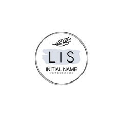 LS Hand drawn wedding monogram logo