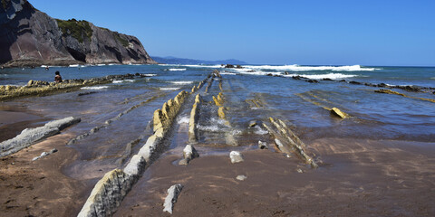 Flysh de Zumaya, Pais Vasco y su paisaje. 