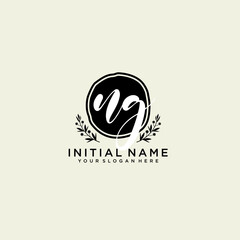 NG monogram logo template vector	