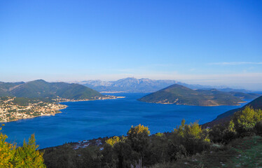 Naklejka na ściany i meble Fascinating views of the Mediterranean in Montenegro. Coastal towns.