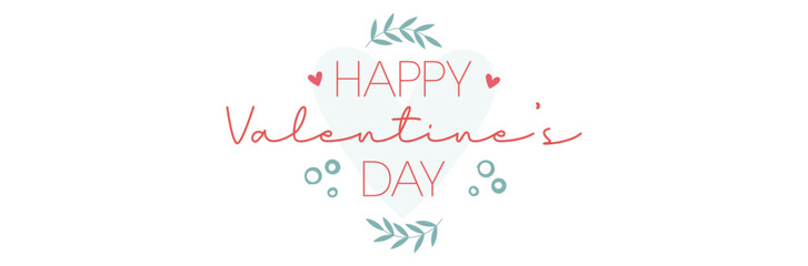 Obraz premium Happy Valentine's Day - Banner - Illustration