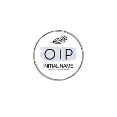 OP Hand drawn wedding monogram logo