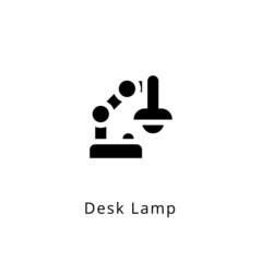 Desk Lamp icon in vector. Logotype