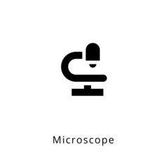 Microscope icon in vector. Logotype