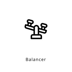 Balancer icon in vector. Logotype
