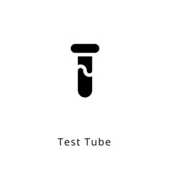 Test Tube icon in vector. Logotype