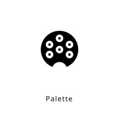 Palette icon in vector. Logotype