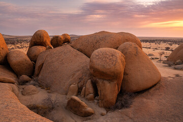 wonderfull rocks at sunset