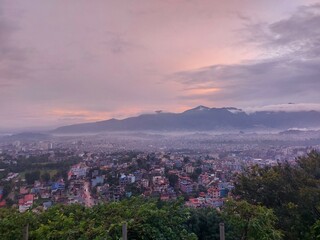 Obraz premium sunset in the mountains