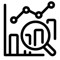 data analytics line icon