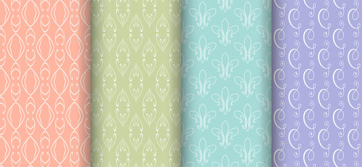 Background patterns for seamless wallpaper - vector