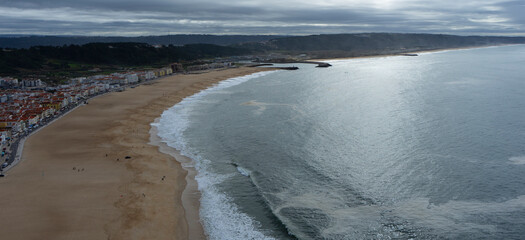 SUNRISE IN NAZARE PORTUGAL