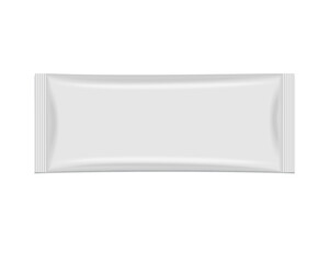 Paper or plastic packaging isolated on a white background