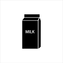 milk icon, vector, illustration, 10 eps