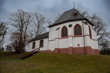 Fototapeta na wymiar The Ahe chapel in Engelgau in the Eifel