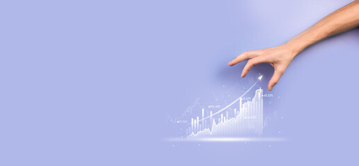 Business development, financial plan and strategy.Analysis finance graph and market chart investment. Digital economy exchange.Development and growing growth plan.Stock market investment.banking.