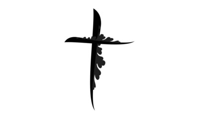 Christian Cross Design for Tattoo or use as poster, card, flyer or T Shirt