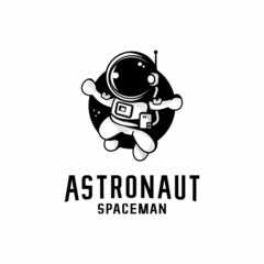 little boy astronaut vector illustration