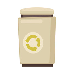 Flat Trash Container