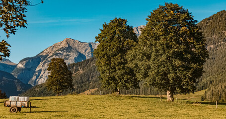 Beautiful alpine summer view near Saalfelden am Steinernen Meer, Salzburg, Austria