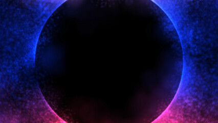 space circle copy space. star frame