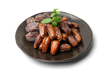 Big Dates Isolated. Date Palm Fruits