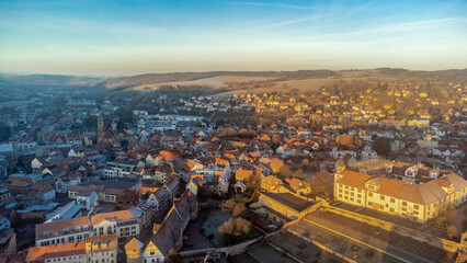 Ein kalter Wintertag in der schönen Fachwerkstadt Schmalkalden mit all ihren Facetten - Thüringen