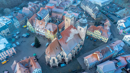 Ein kalter Wintertag in der schönen Fachwerkstadt Schmalkalden mit all ihren Facetten - Thüringen