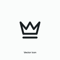 Crown vector icon. Premium quality.