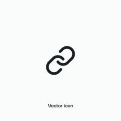 Fototapeta premium Link vector icon for Ui/Ux. Premium quality.