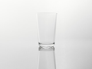 a beautiful glass on a white background