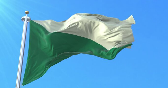 Huanuco Province Flag, Peru. Loop