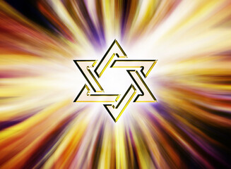 Star of David Jewish , illustration Religion