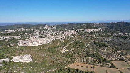 Fototapeta premium vieux village traditionnel dans le sud de la France: les baux de Provence