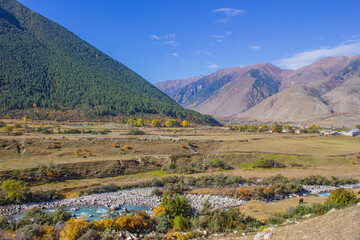 Rural landscape near the village of Uchkulan