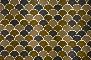 Japanese traditional decorative Mosaic background wall