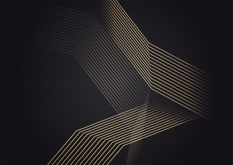 Luxury Abstract golden black cover design background