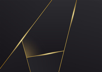 Luxury Abstract golden black cover design background