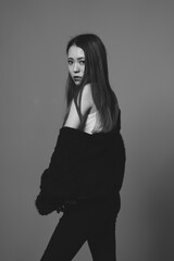 Fototapeta premium クールな女性ポートレート
