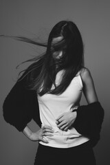 Obraz premium クールな女性ポートレート