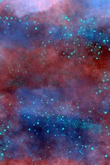 abstract background with stars 
sky
space
digital painting