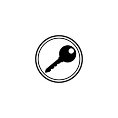 Key vector icon illustration template