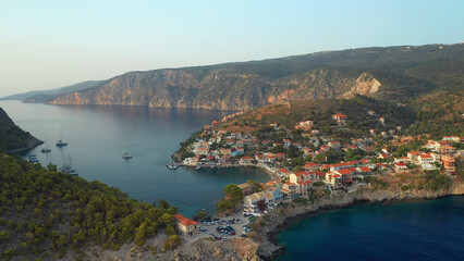 Kefalonia is an island in the Ionian Sea to the west of mainland Greece