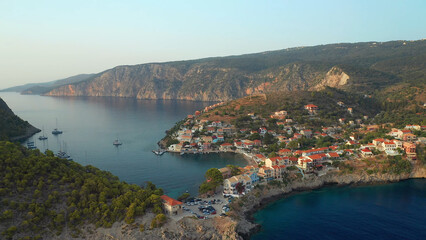 Fototapeta na wymiar Kefalonia is an island in the Ionian Sea to the west of mainland Greece