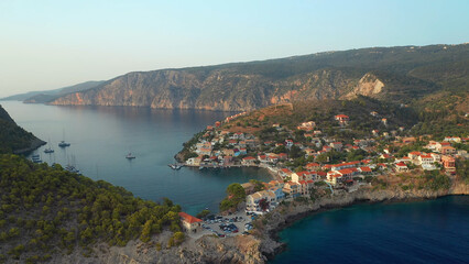 Fototapeta na wymiar Kefalonia is an island in the Ionian Sea to the west of mainland Greece