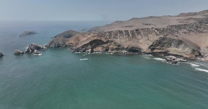 Images of the coast of Ventanilla, Callao after the Oil Spill of january of 2022, in Peru.
