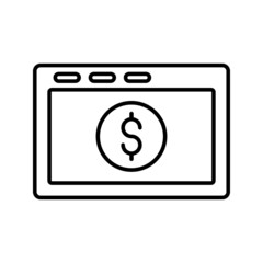 online money transaction bank icon
